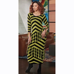 Ameshia Fringe Sweater Maxi Dress, , large