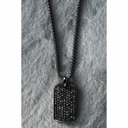 Majesty Crystal Ion Dogtag Pendant, , large