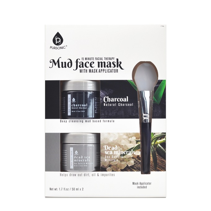 Pursonic Mud Face Mask 3-Piece Set, , large