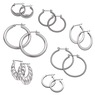 7-Pair Hoop Earring Set, , large