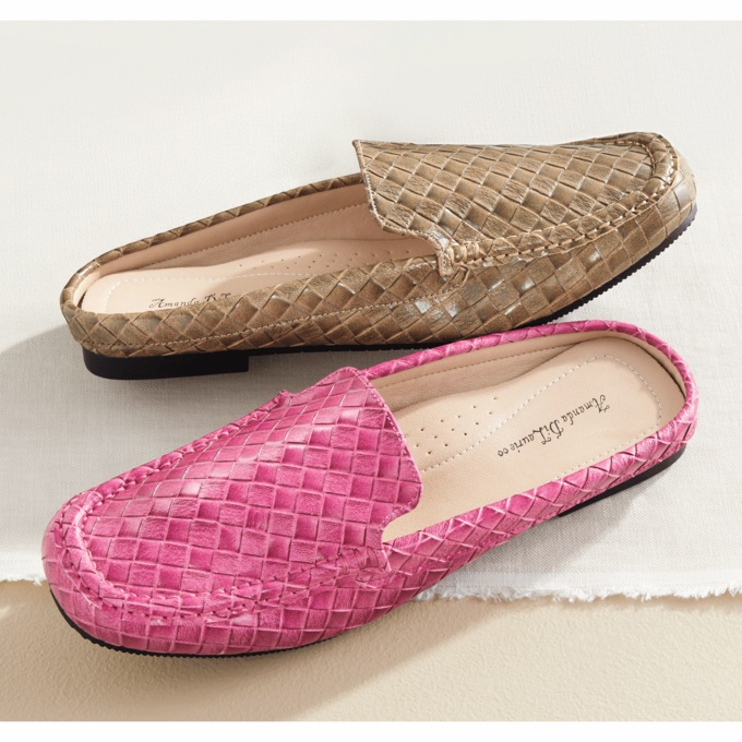 Amanda D'laurie Woven Mule, , large