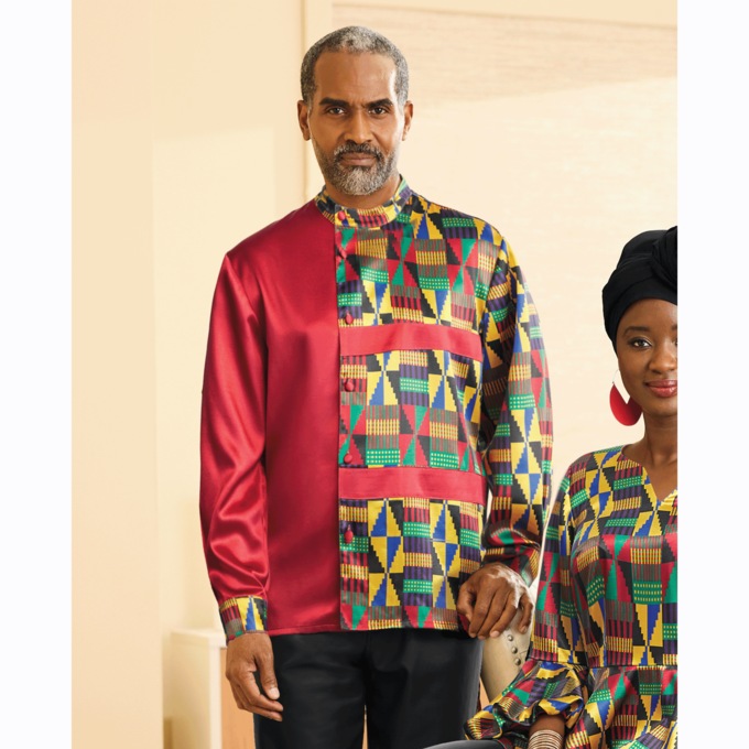 Jenue Afrocentric Shirt for Him, , large