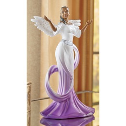 Purple Sash Angel Figurine, , large