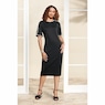 Perla Pearl-Trim Sheath Dress, , large