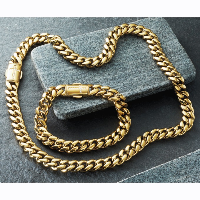 Majesty Truth Goldtone Chain Necklace, , large