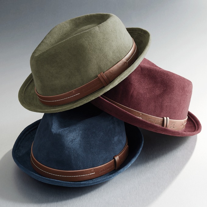 Stacy Adams Faux-Suede Fedora, , large