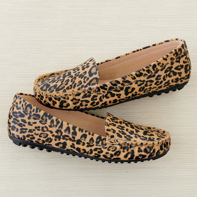 Animal Print Driver Shoe, , large