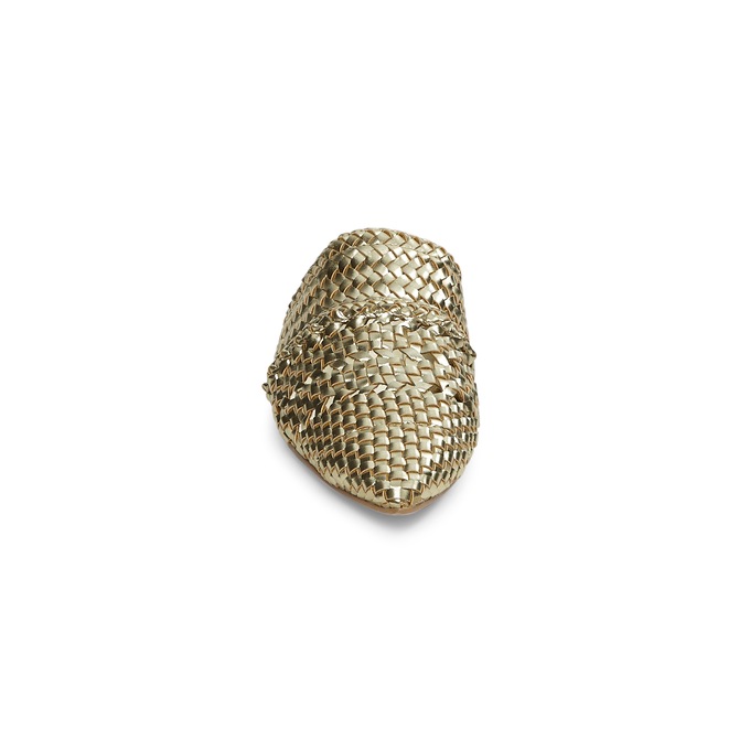 Woven Mule, Gold, large