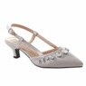 Amanda D'laurie Stone-Embellished Rhinestone & Satin Slingback for Women, , large