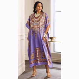 Goddess 3 Long Caftan, , large