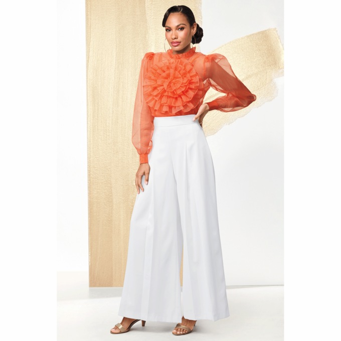 Gwen Rosette Blouse, , large