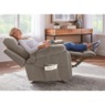 Rocking Recliner with Massage and Heat, Textured Taupe, large
