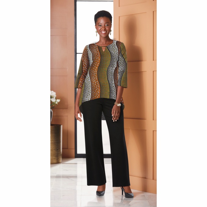 Dot Woven Top, , large