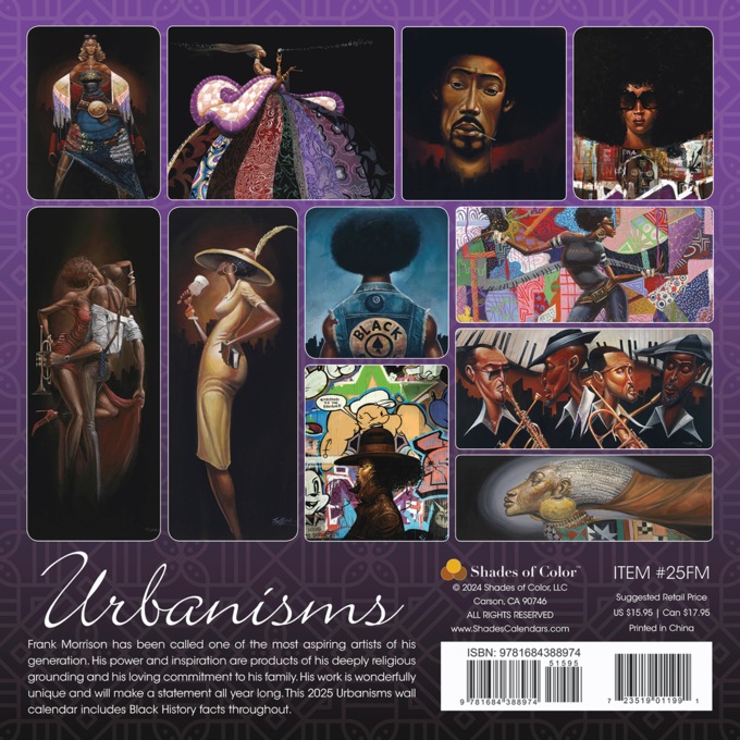 2025 Urbanisms African American Wall Calendar, , large