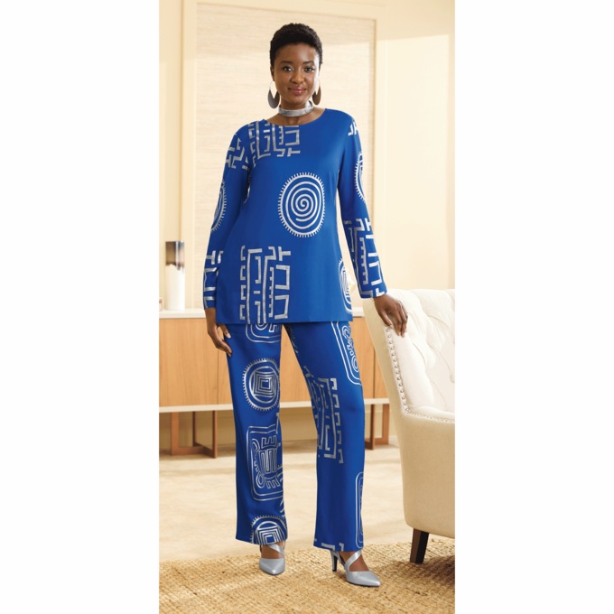 Power Print 3-Piece Wardrober, Cobalt Silver, large