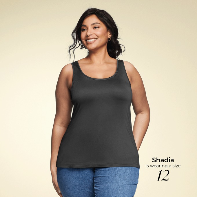 Silky, Stretchy, Essential Layering Tank, , large