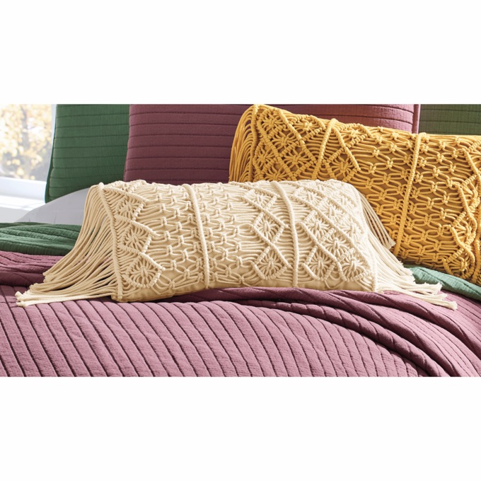 Macramé Accent Pillow, , large
