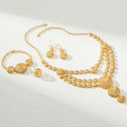 Filigree Multi-Strand Drop Jewelry Set, , large