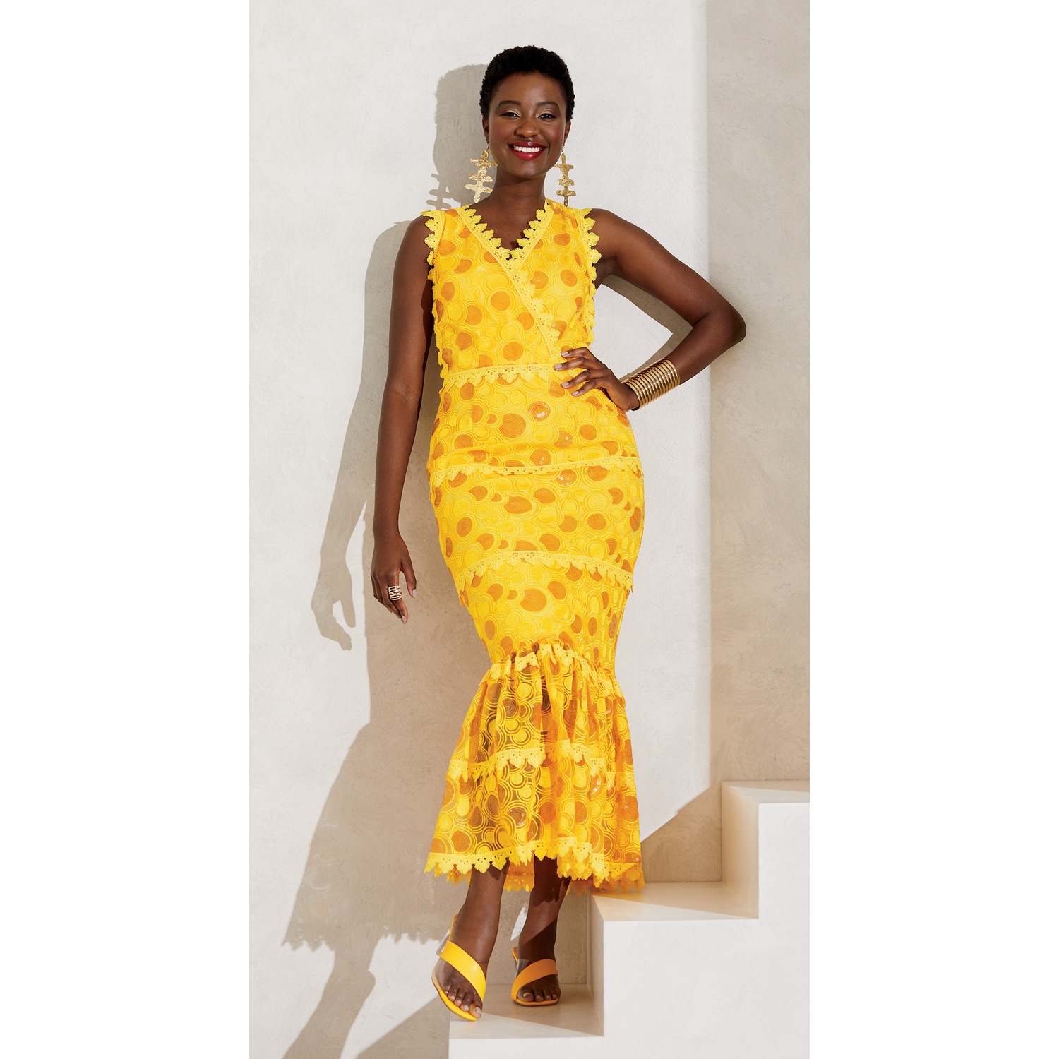 Makena Sequin and Lace Maxi Dress ASHRO