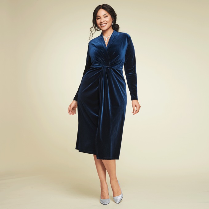 Parisa Velvet Sheath Dress, , large