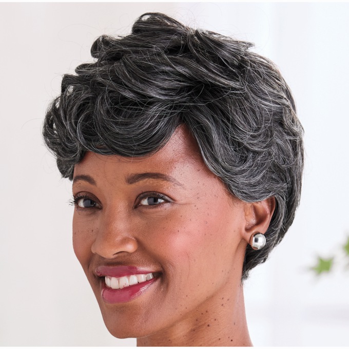 Cheri Human-Hair Blend Wig, , large
