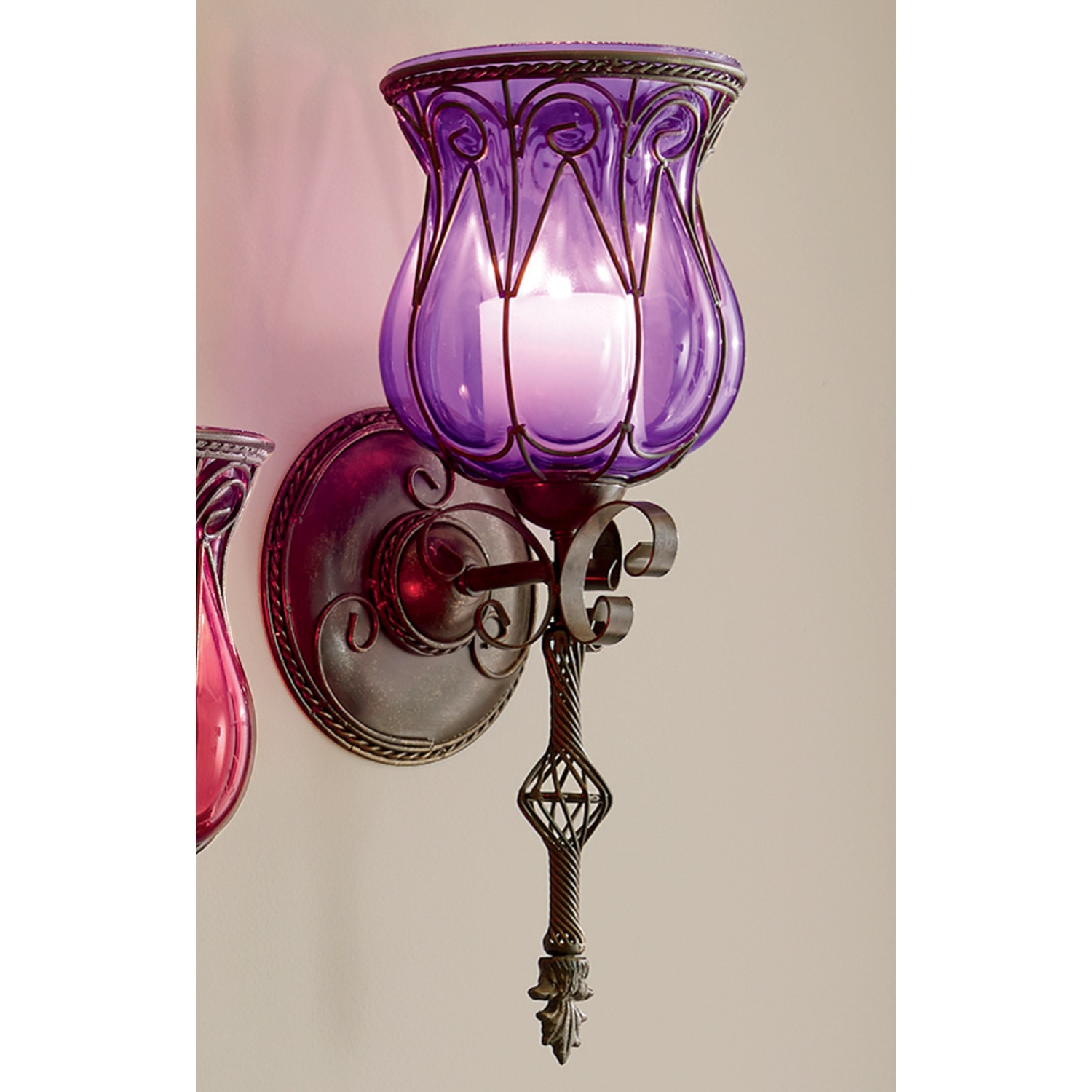 Purple sconces 2025