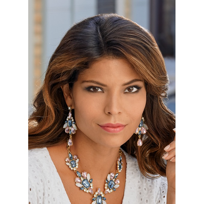 Vintage-Style Crystal Earrings, , large