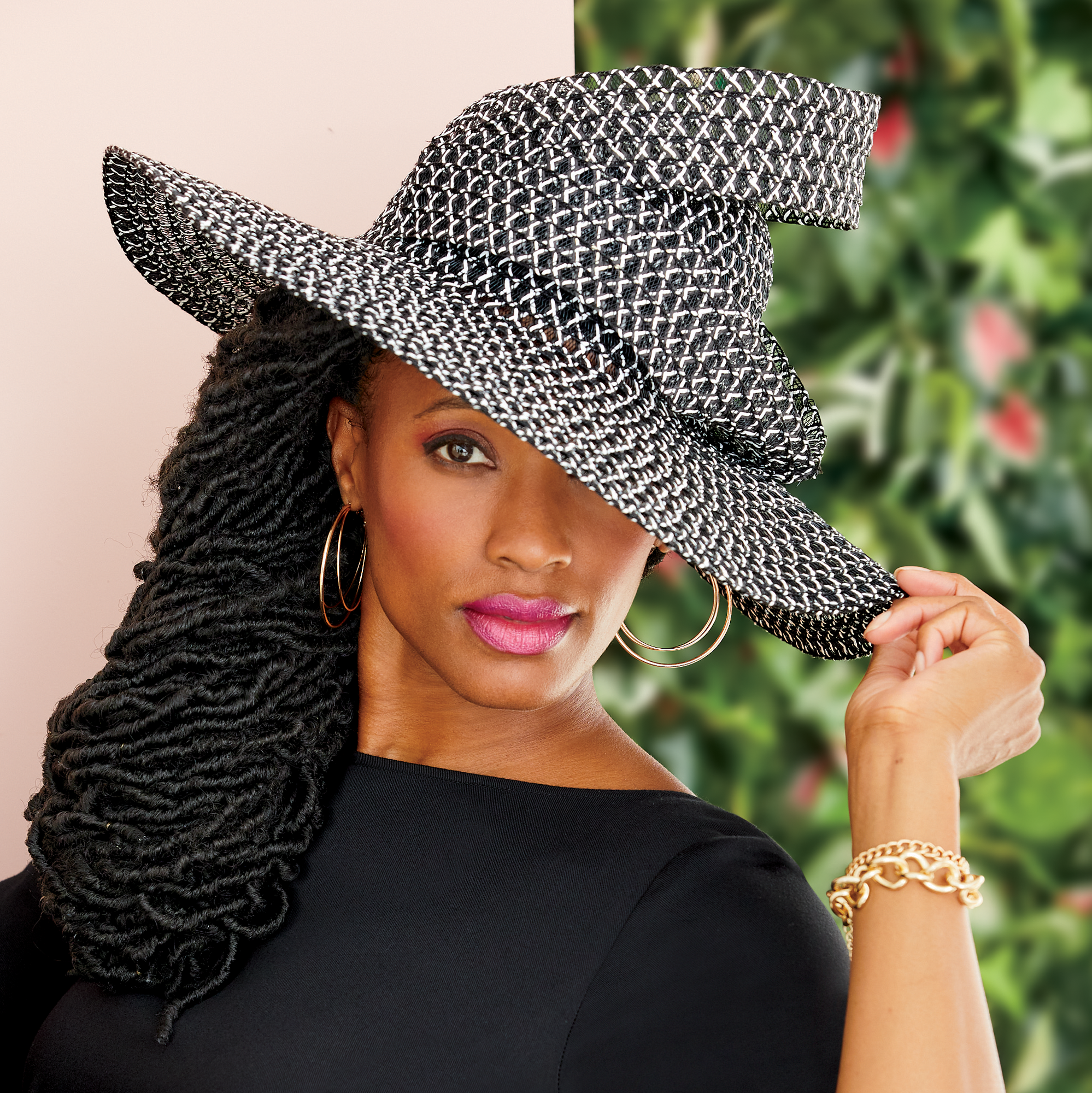 Two-Tone Straw Hat | ASHRO