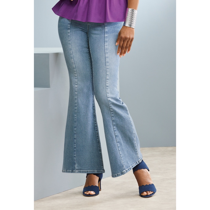 Zoey Wide-Leg Jean, , large