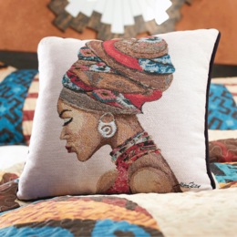 Radiant Queen Woven Accent Pillow, , large