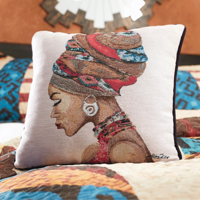 Radiant Queen Woven Accent Pillow, , large