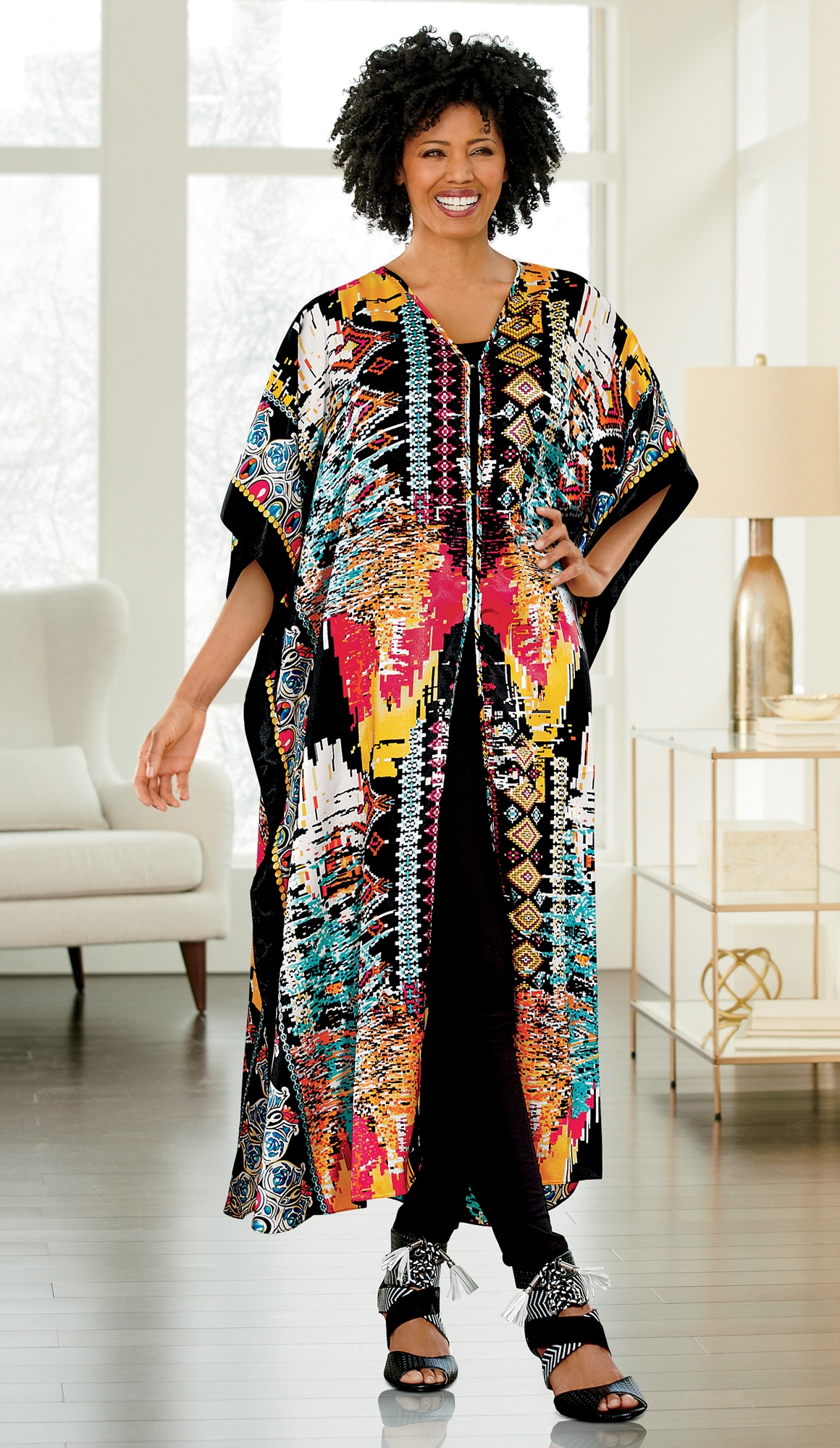 Kendra Long Caftan Duster | ASHRO