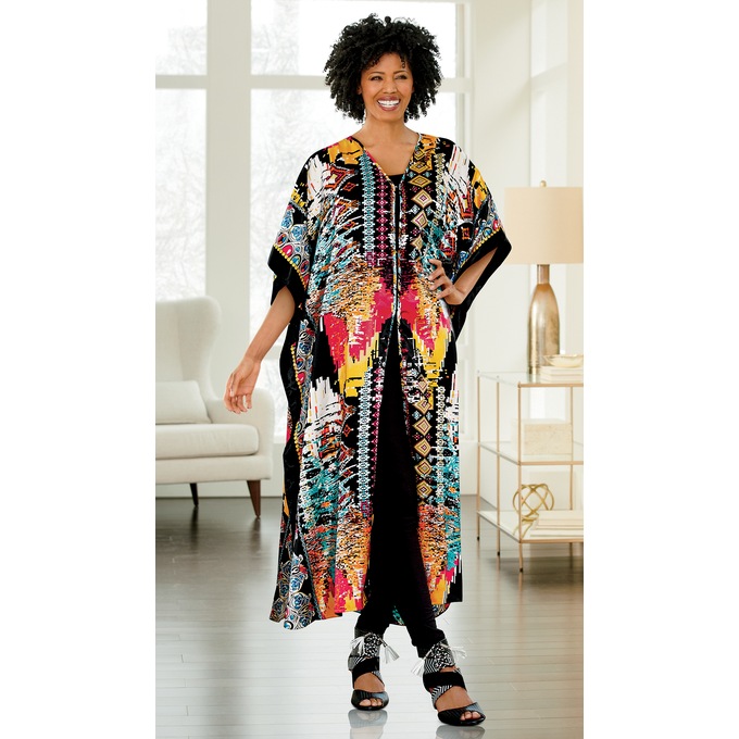 Kendra Long Caftan Duster, , large