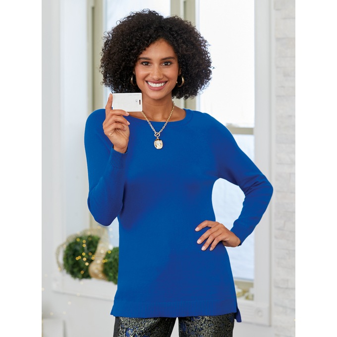 Cashmere-Blend Sweater, , large