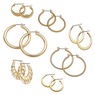7-Pair Hoop Earring Set, , large