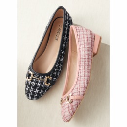 Classique Tweed Ballet Flat, , large