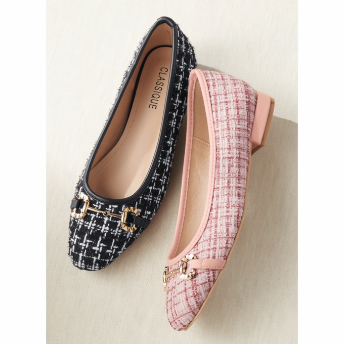 Classique Tweed Ballet Flat, , large