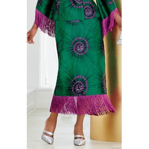 Sayda Fringe Hem Skirt, , large