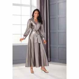 Jada Faux-Leather Maxi Dress, , large