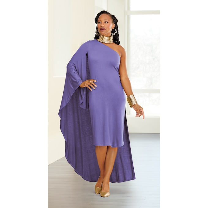 Tamisha One-Shoulder Dress, , large