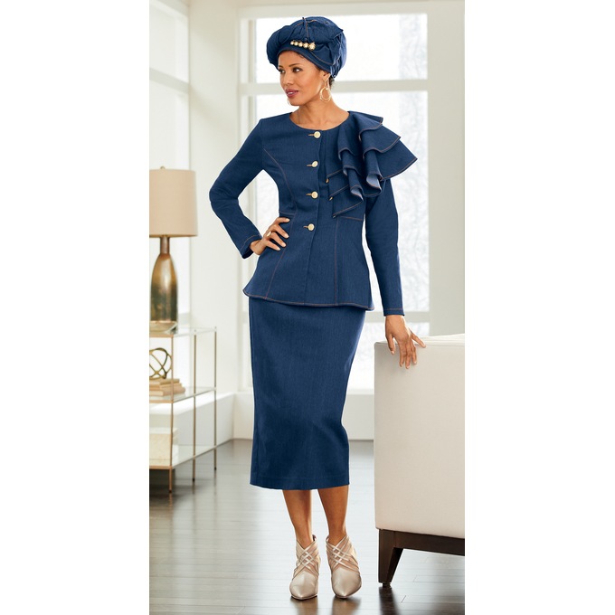 Denim Wardrobe Headwrap, , large