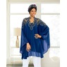 Shawna Open-Front Caftan and Whittall &amp; Shon Samera Embellished Turban, , large