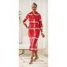 Exploded Plaid Peplum Dress, , large