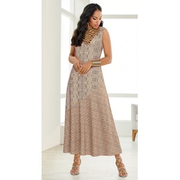Gina 2-Print Maxi Dress, , large