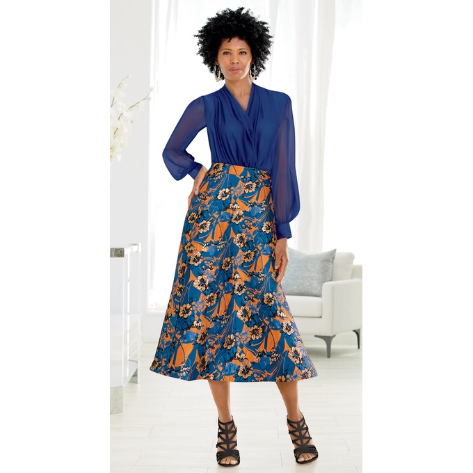 Shenia Jacquard Skirt, , large