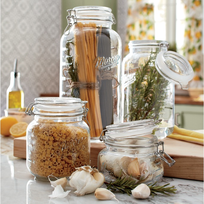 4-Piece Mason Jar Canister Set, , large