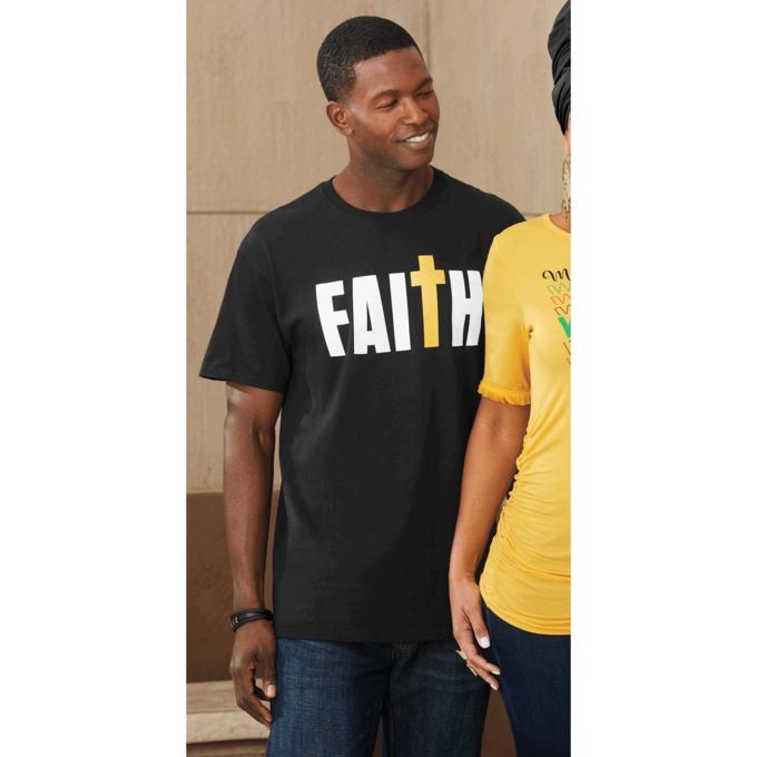 Men&#39;s Faith Cross Tee, , large