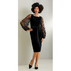 Odessa Lace-Sleeve Dress, , large