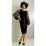 Odessa Lace-Sleeve Dress, , large