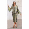 Asheeda Striped Skirt Suit, , large